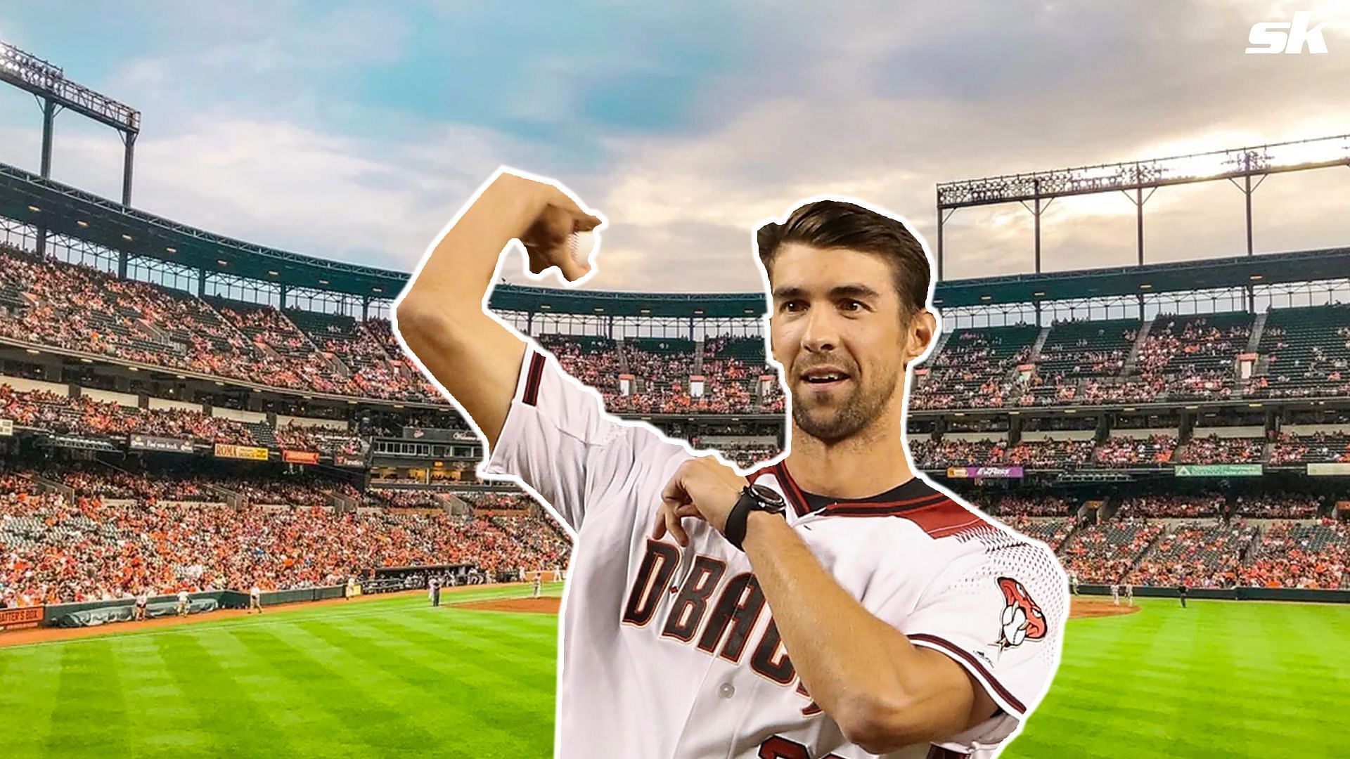 Michael Phelps will be throwing out the first pitch prior to Game 5 of the NLCS