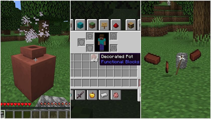 Latest Minecraft updates give decorative pots a purpose and make