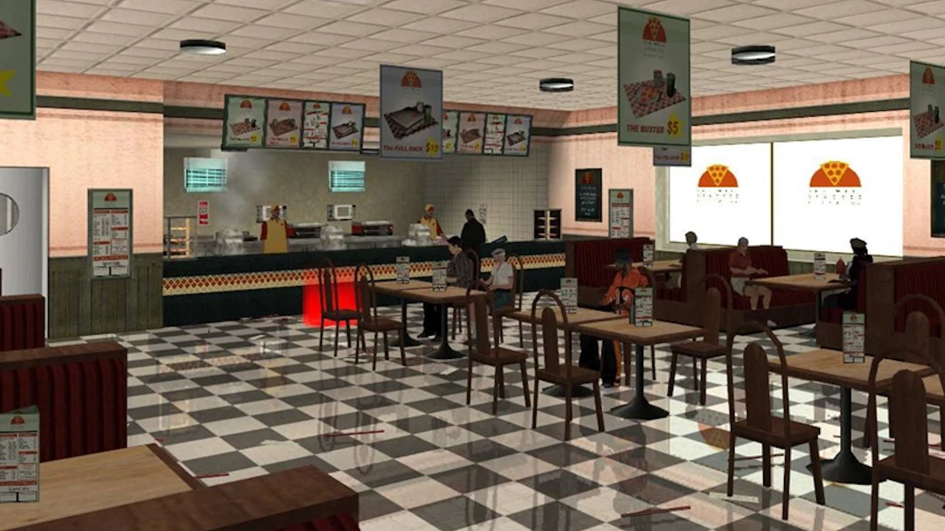 Food establishments aren&#039;t relevant in GTA 5 like they are in GTA San Andreas (Image via Rockstar Games)