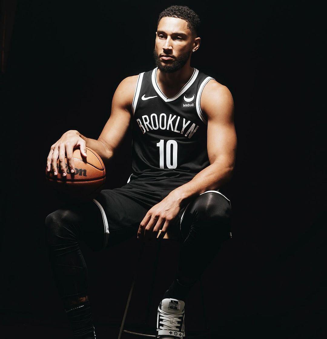 Ben Simmons posing for the Brooklyn Nets (via Instagram)
