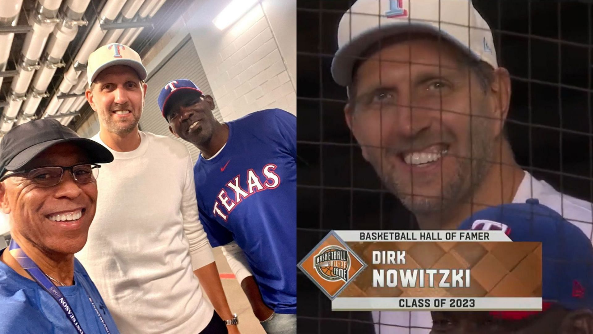 Dirk Nowitzki has been spotted at Rangers vs. Astros Game 4