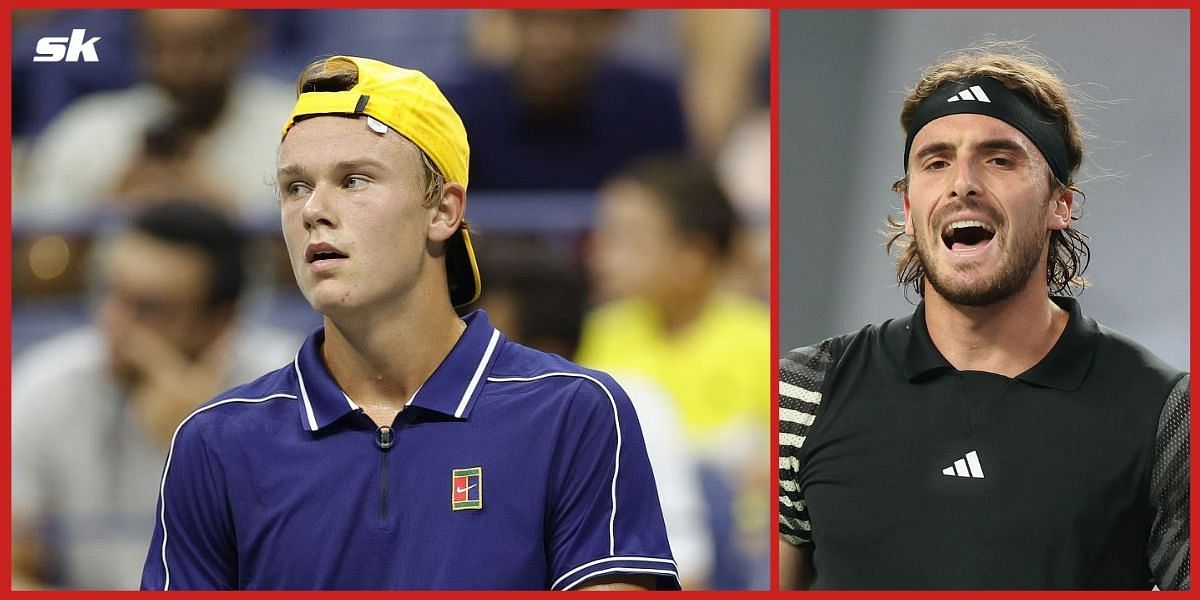 Stefanos Tsitsipas and Holger Rune