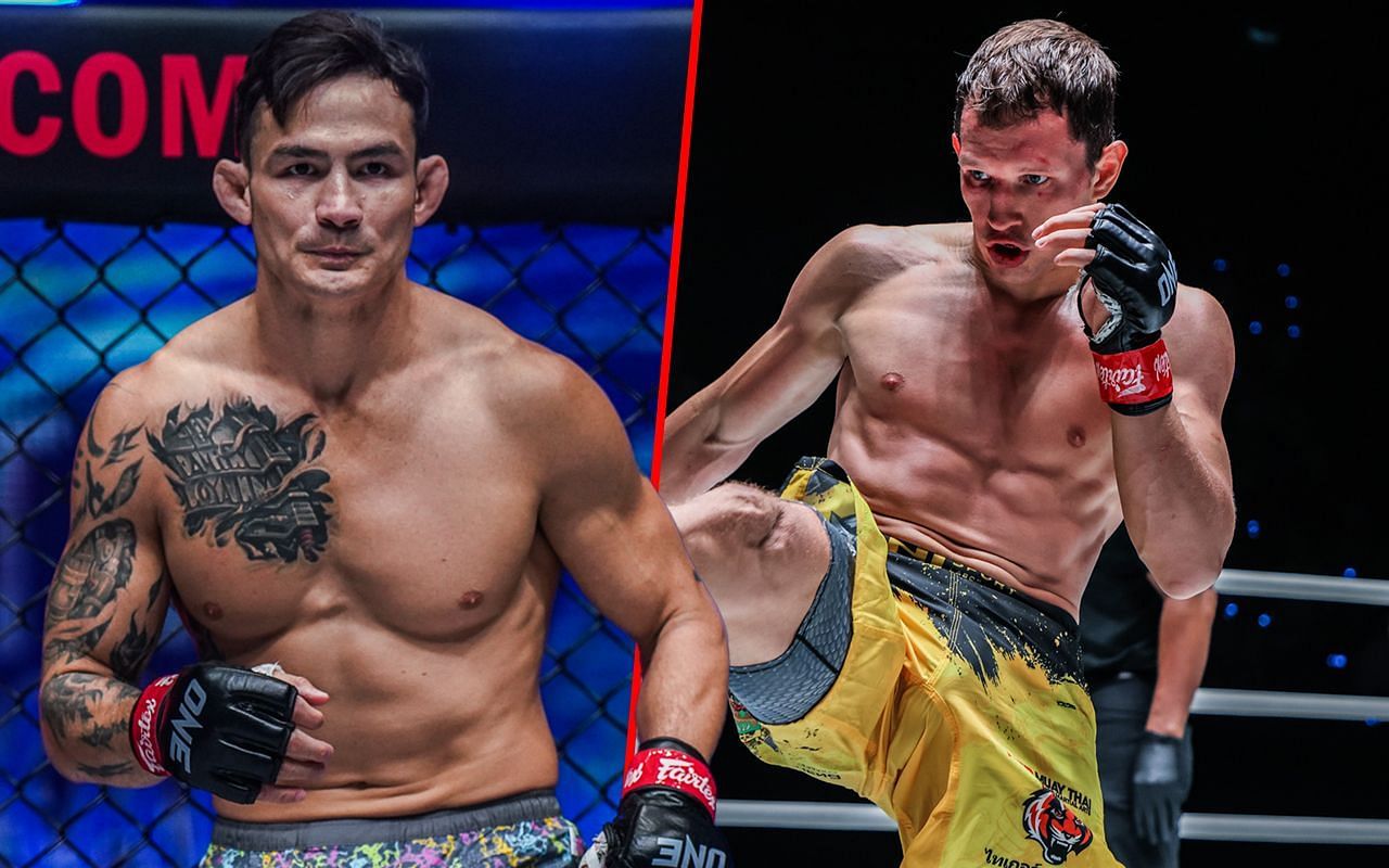 Thanh Le (Left) faces Ilya Freymanov (Right) at ONE Fight Night 15 for the interim featherweight title