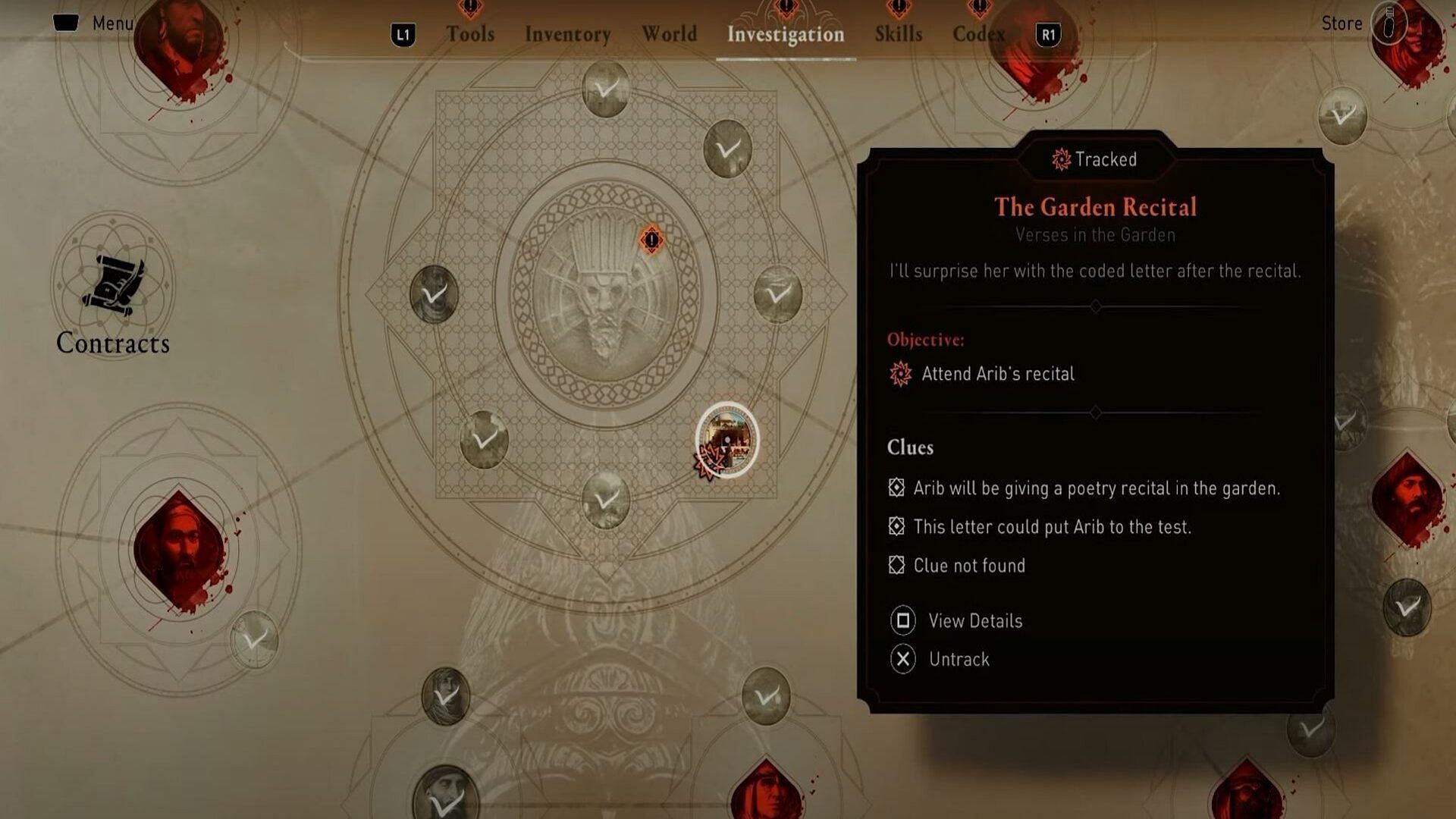 Your investigation on the poetess continues (Image via Ubisoft)