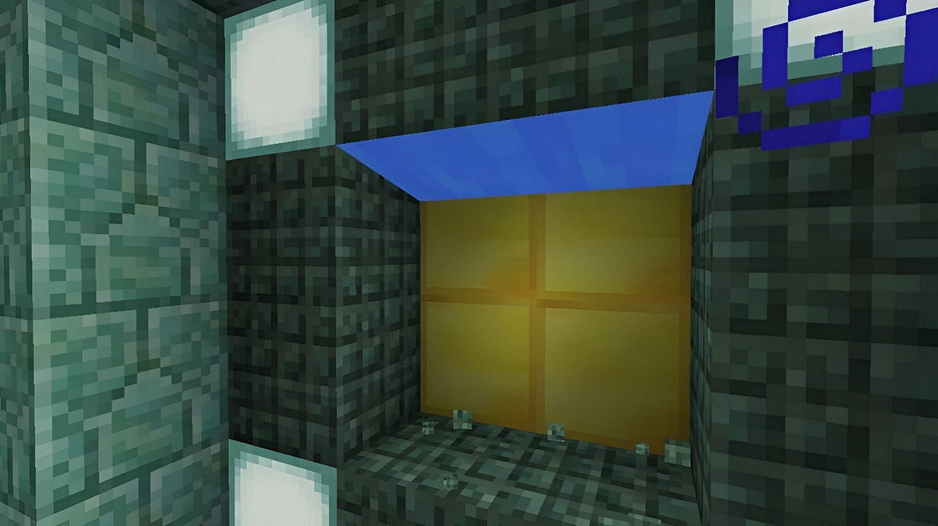 Gold blocks can be found naturally in some structures (Image via Mojang)