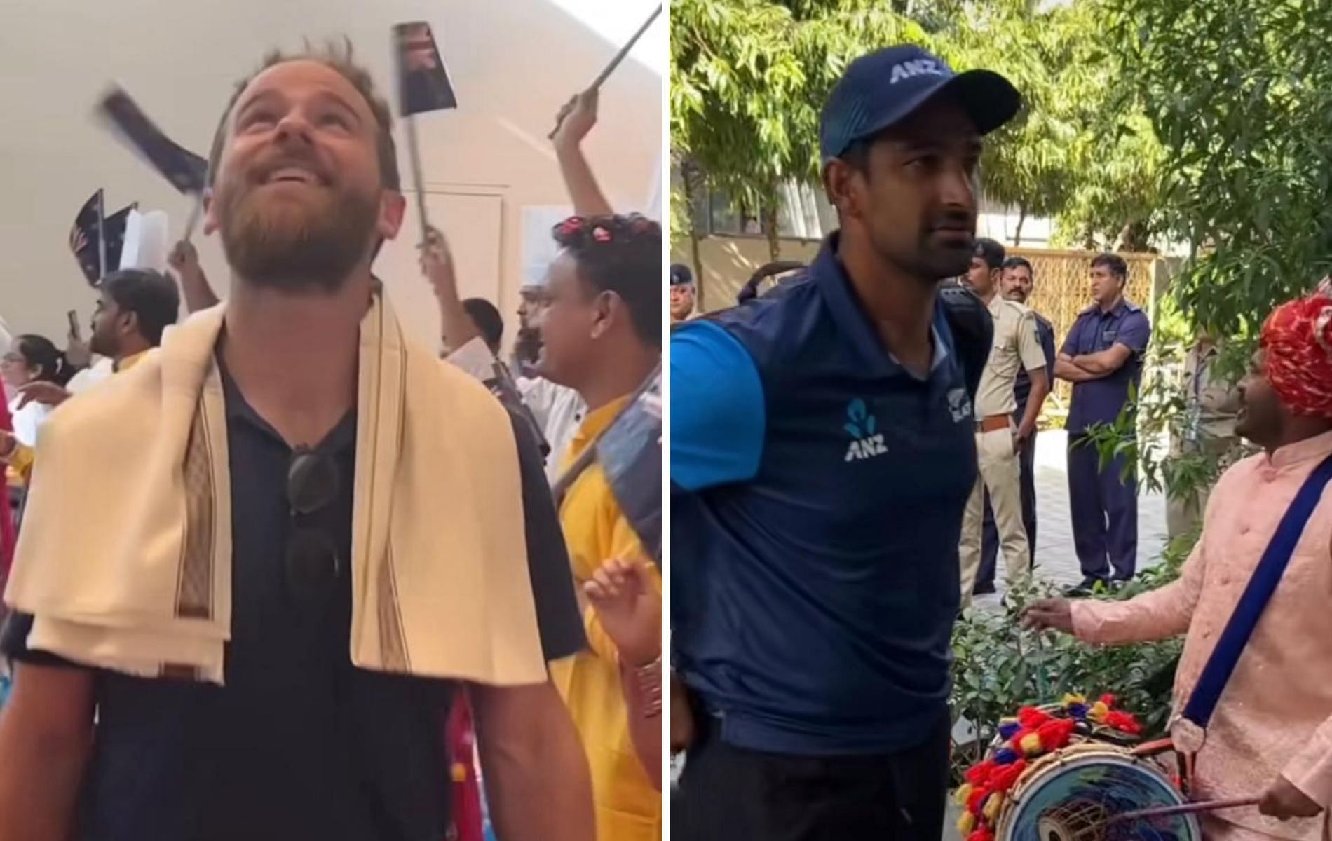 New Zealand arrived in Ahmedabad on Tuesday. (Pics: Instagram) 