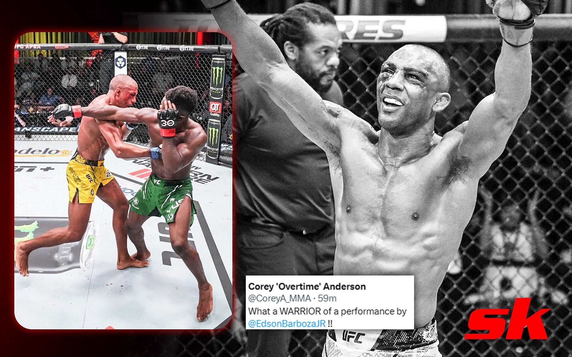 Sodiq Yusuff vs. Edson Barboza [Image credits: @ufc on Instagram]