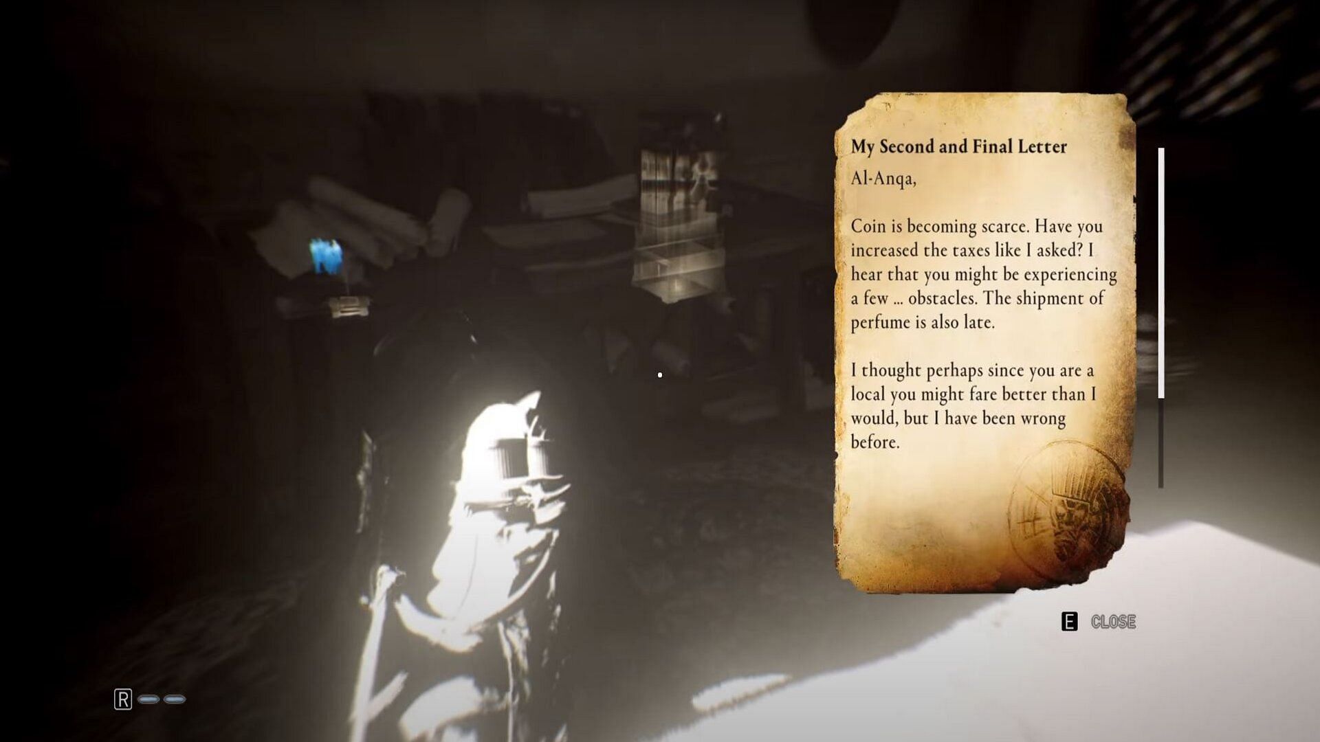 The third and final letter (Image via Ubisoft/ZaFrostPet)