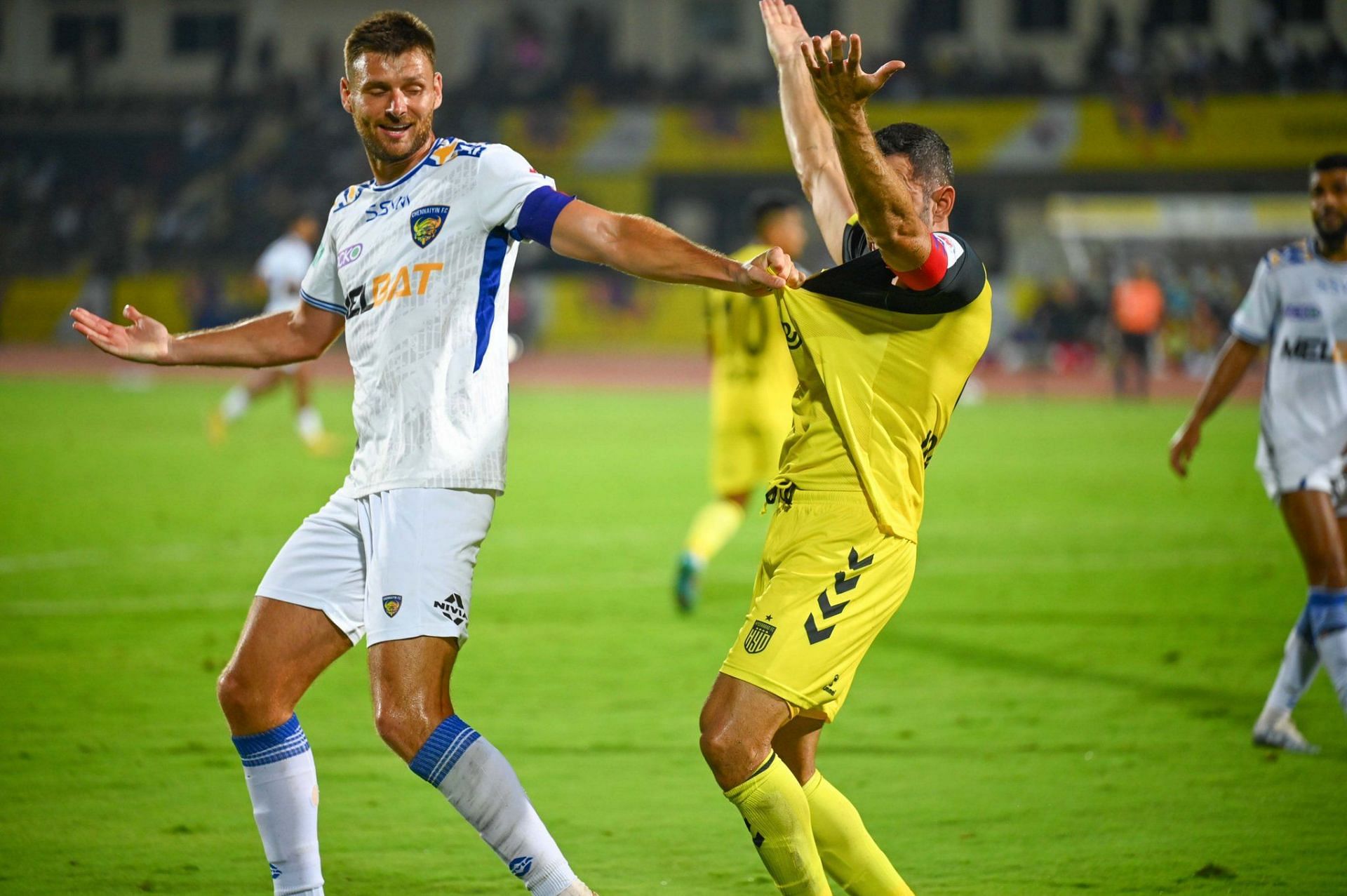 Manager Owen Coyle&#039;s tactics of playing rough worked well for Chennaiyin FC on Monday. (PC: HFC)