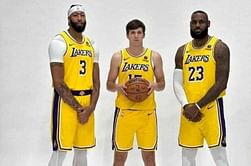 "It was a cool moment": Austin Reaves was stunned when he joined LeBron James and Anthony Davis for Lakers Big 3 photo