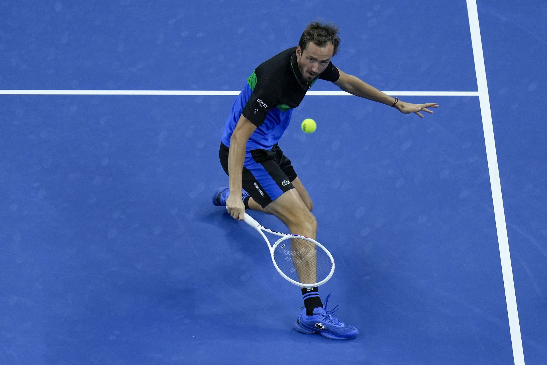 Daniil Medvedev in action at the 2023 China Open.