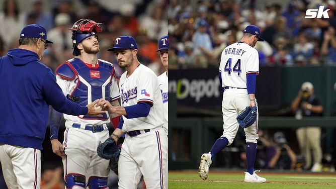 Rangers fans lash out on Andrew Heaney after disastrous first inning in game 4 of ALCS: "He is still complete 100% dumpster juice"