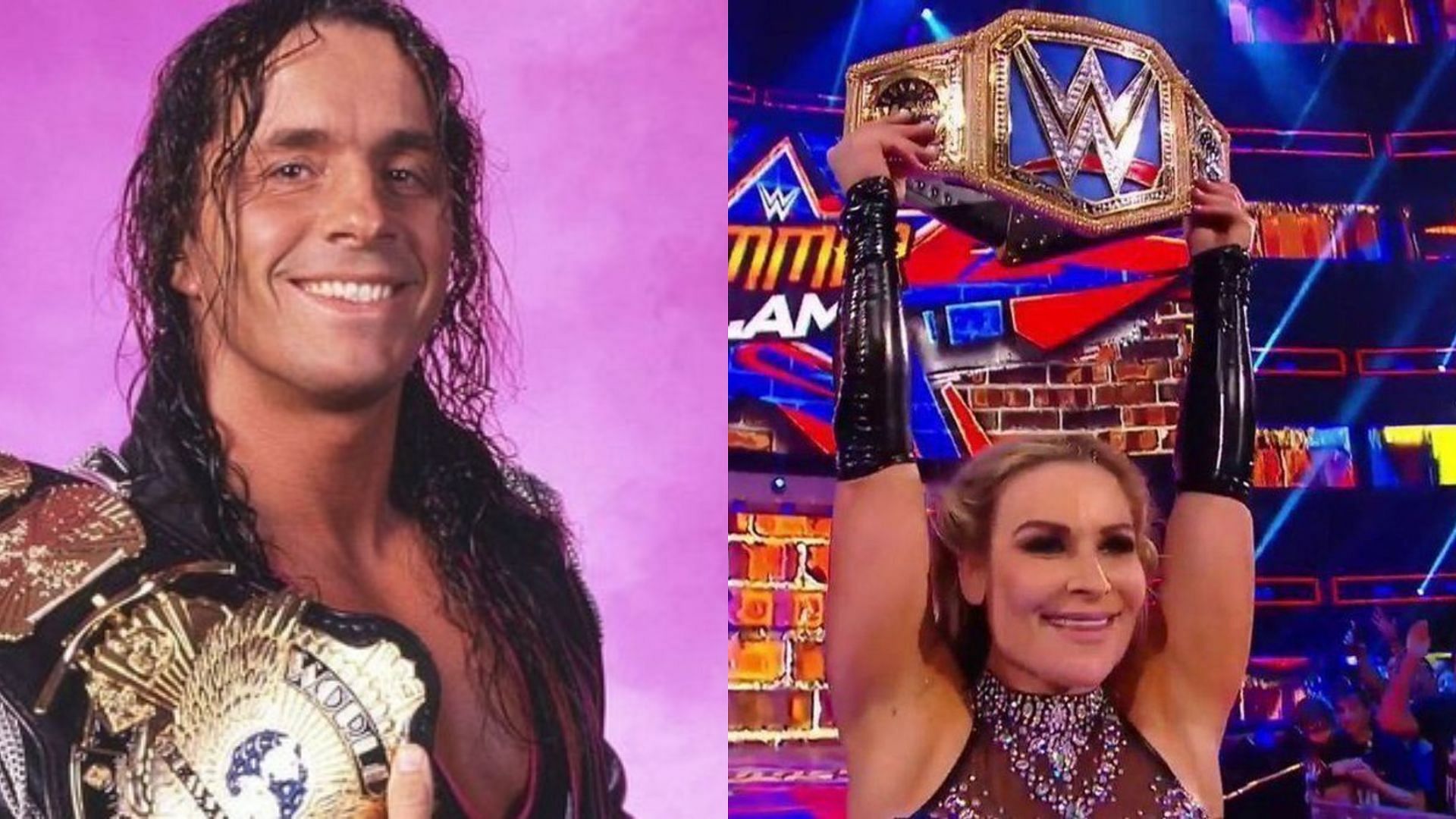 Bret Hart and Natalya are both members of The Hart Family