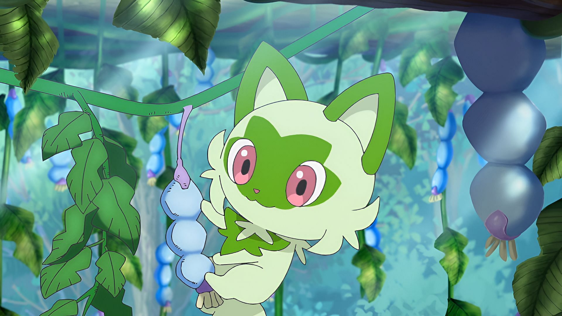 Sprigatito loves people and attention, something this species shares with Libra depictions (Image via The Pokemon Company)