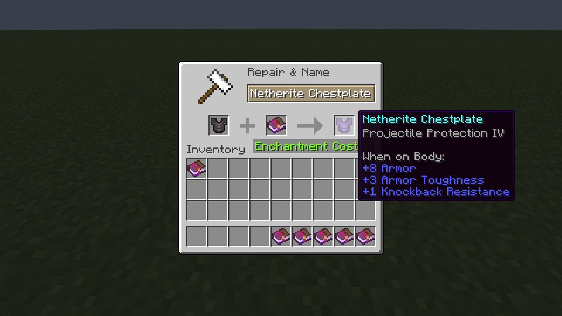 Projectile Protection particularly reduces damage coming from projectiles in Minecraft (Image via Mojang)