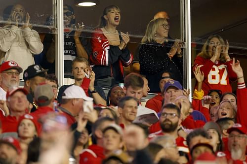 Taylor Swift at the Denver Broncos v Kansas City Chiefs game