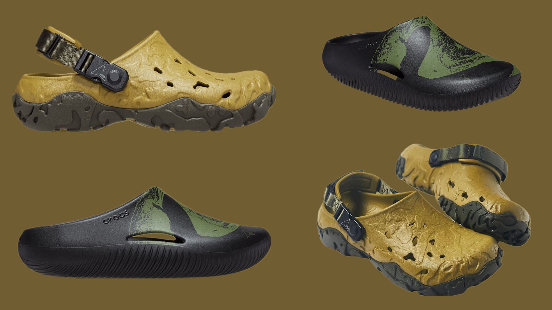 Here&#039;s a detailed look at the footwear pieces (Image via Crocs)
