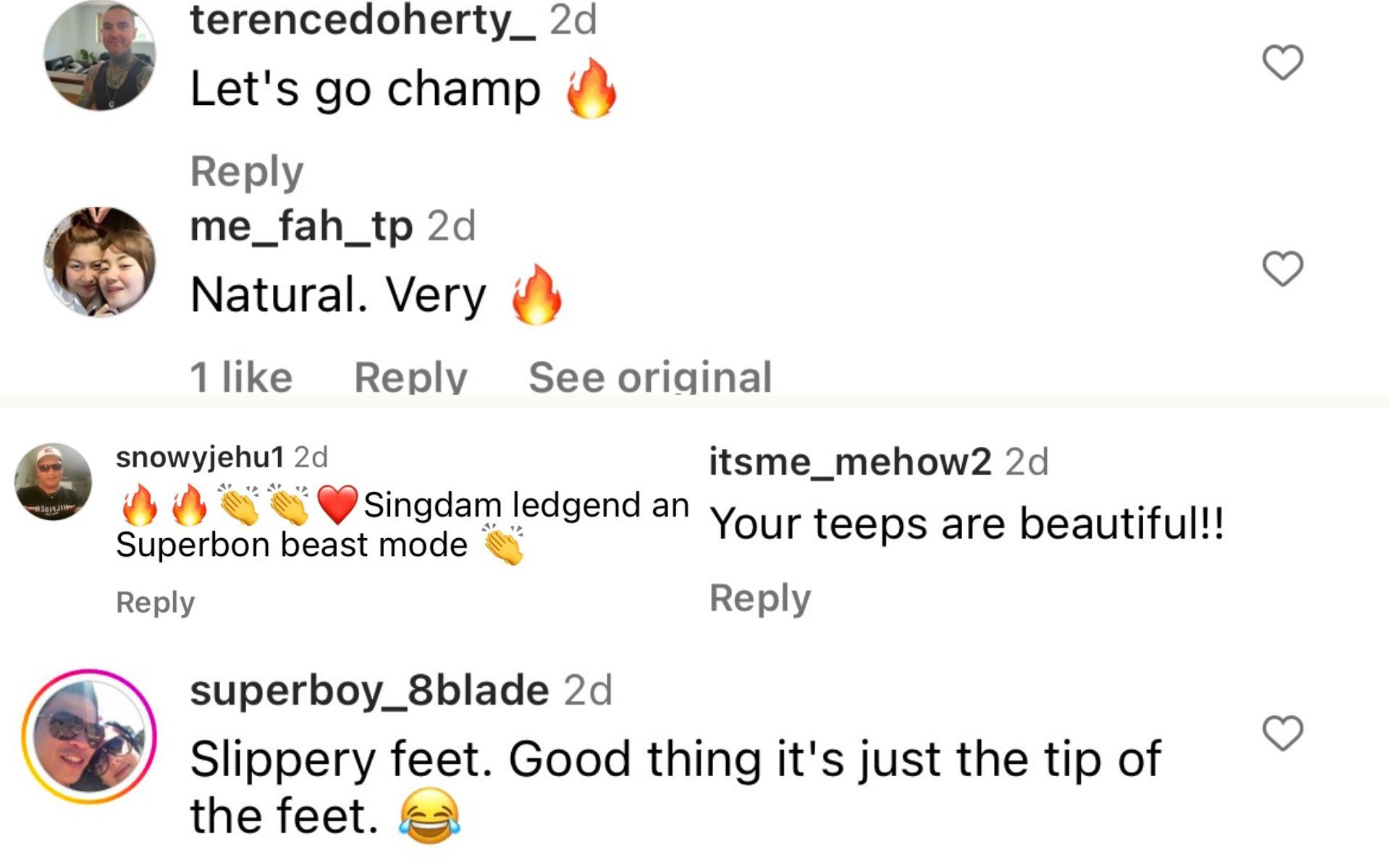 Instagram comments