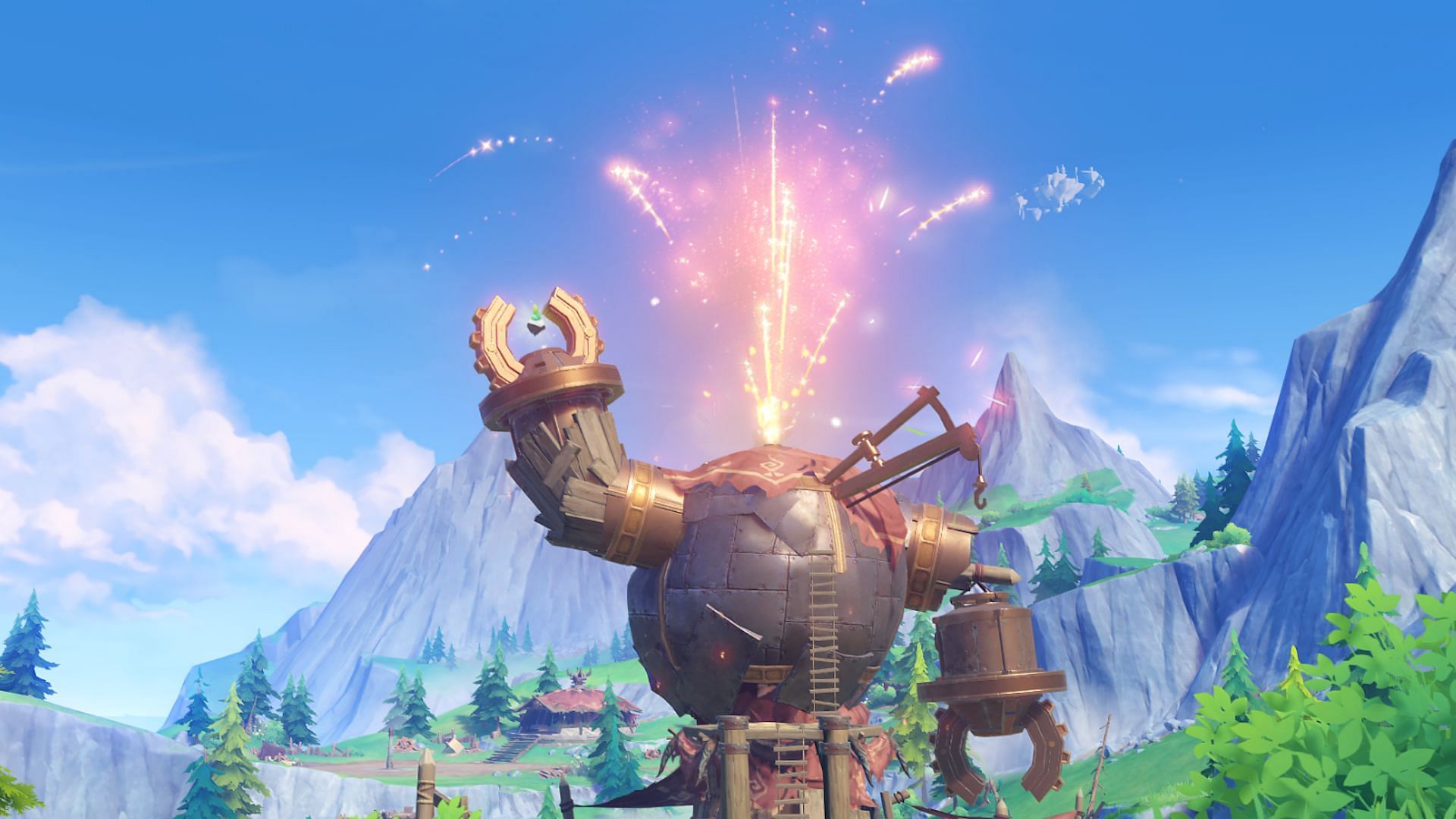 This is the fireworks show that precedes the Luxurious Chest that Genshin Impact players want (Image via HoYoverse)