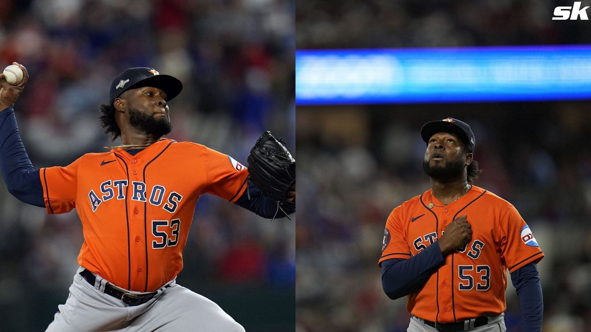 Cristian Javier looks back at his childhood idol Pedro Martinez after Astros