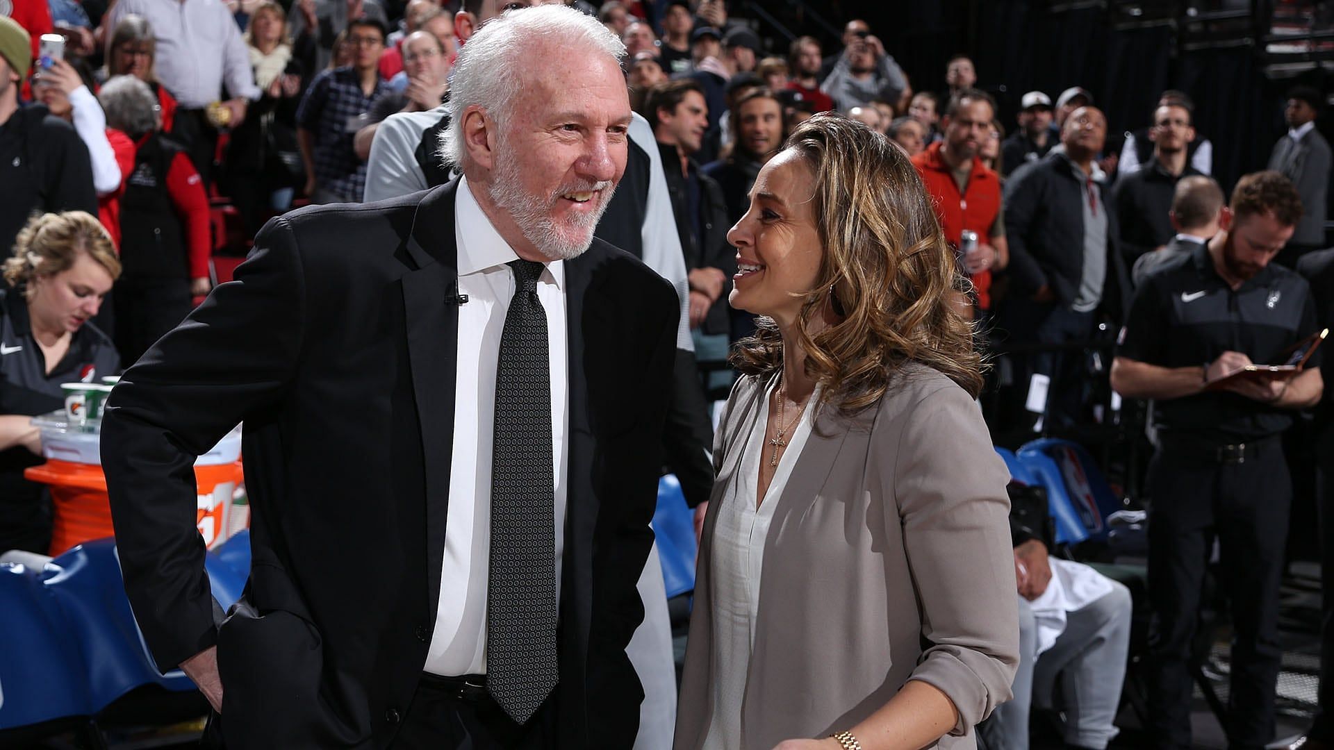 Gregg Popovich and Becky Hammon (Photo: NBA.com)