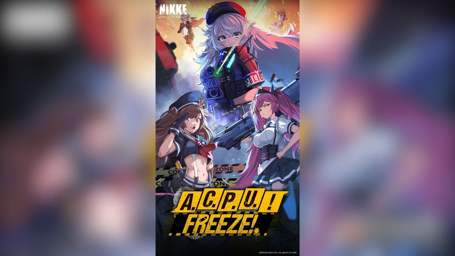 Goddess of Victory Nikke A.C.P.U.! Freeze! update poster. (Image via Shift Up)