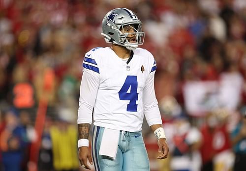 Dak Prescott during Dallas Cowboys v San Francisco 49ers