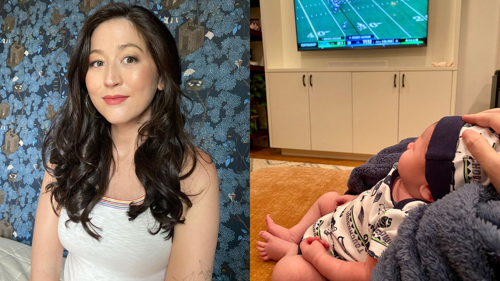 ESPN NFL analyst Mina Kimes shares her baby boy (Image credit: Mina Kimes on Instagram, X/@minakimes)