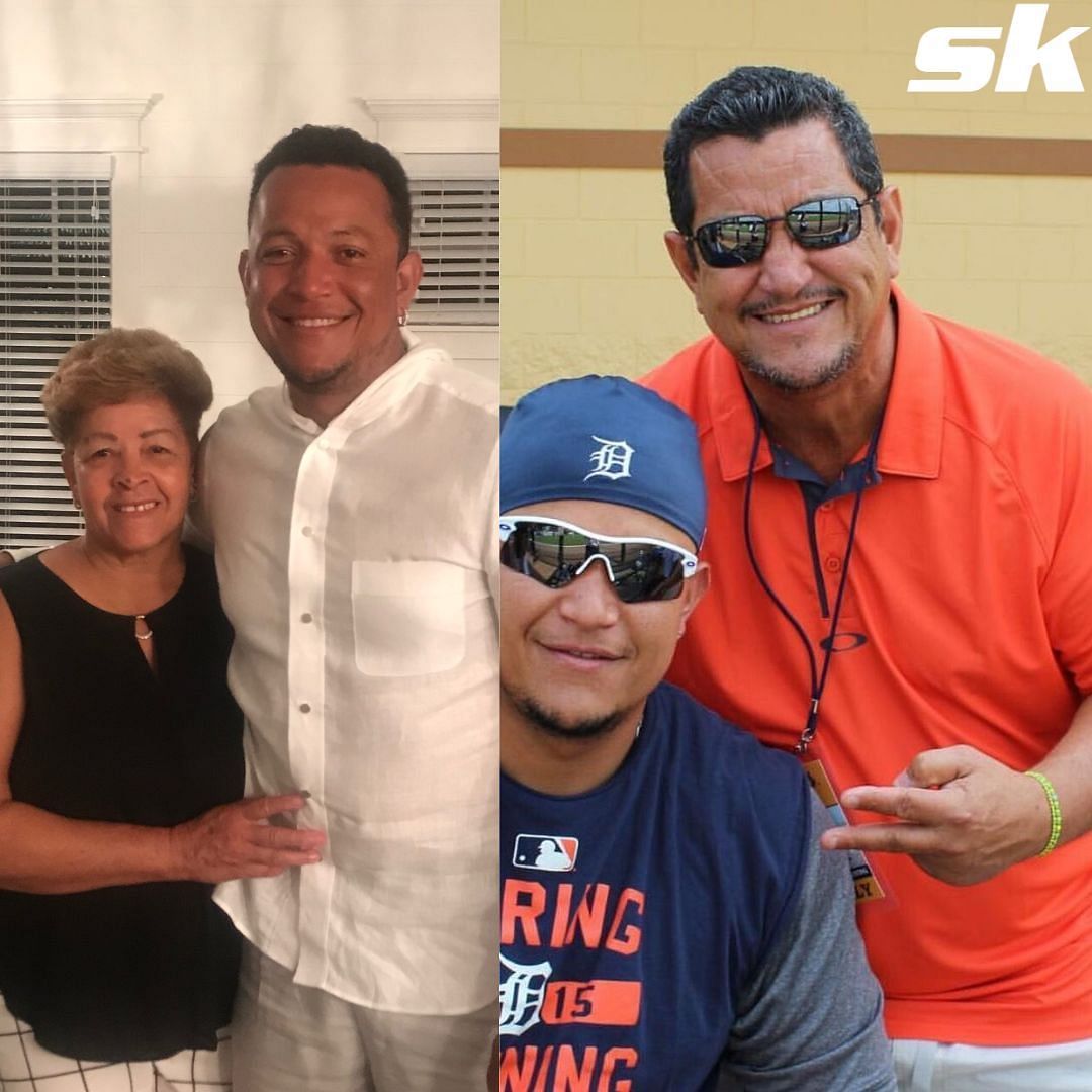 MLB fans react to wholesome moment shared between Miguel Cabrera and his  parents as veteran slugger hangs up cleats: Momma's throw was better!