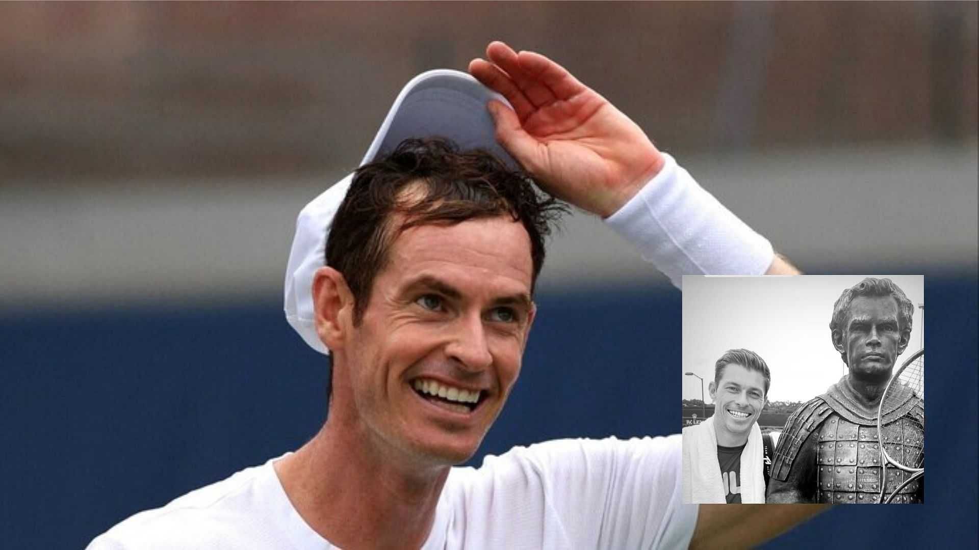Andy Murray reacts to Neal Skupski photo