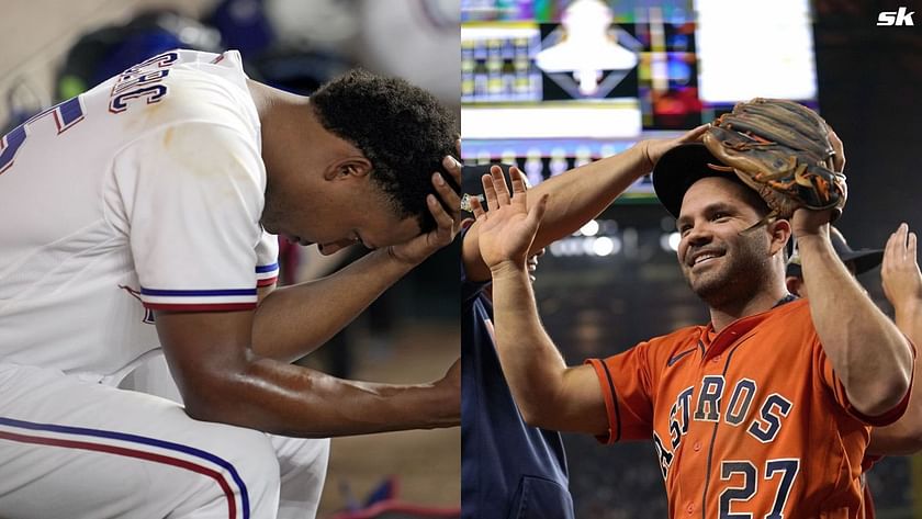 Astros lose finale vs. Rangers after benches clear