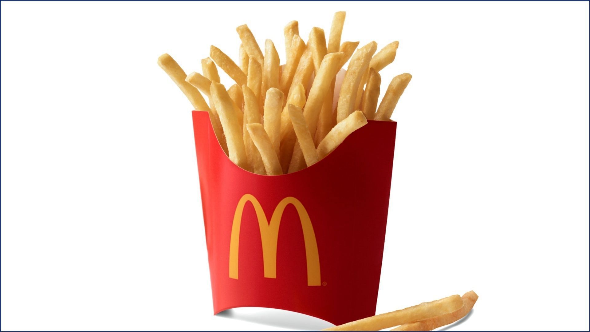 A free serving of medium fries can only be availed when ordering through the chain&#039;s app (Image via McDonald&rsquo;s)