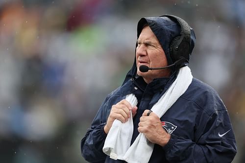 Bill Belichick during New England Patriots v New York Jets