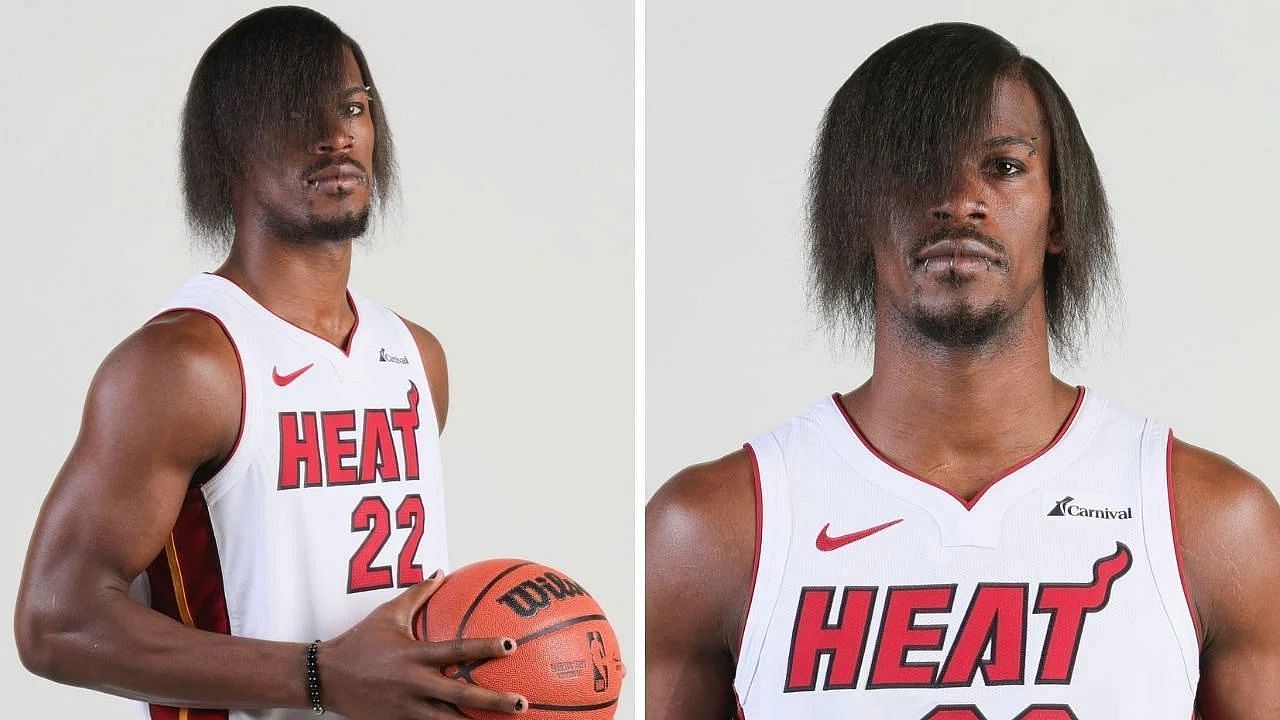 Jimmy Butler surpreende e adota visual emo em media day do Miami Heat, nba