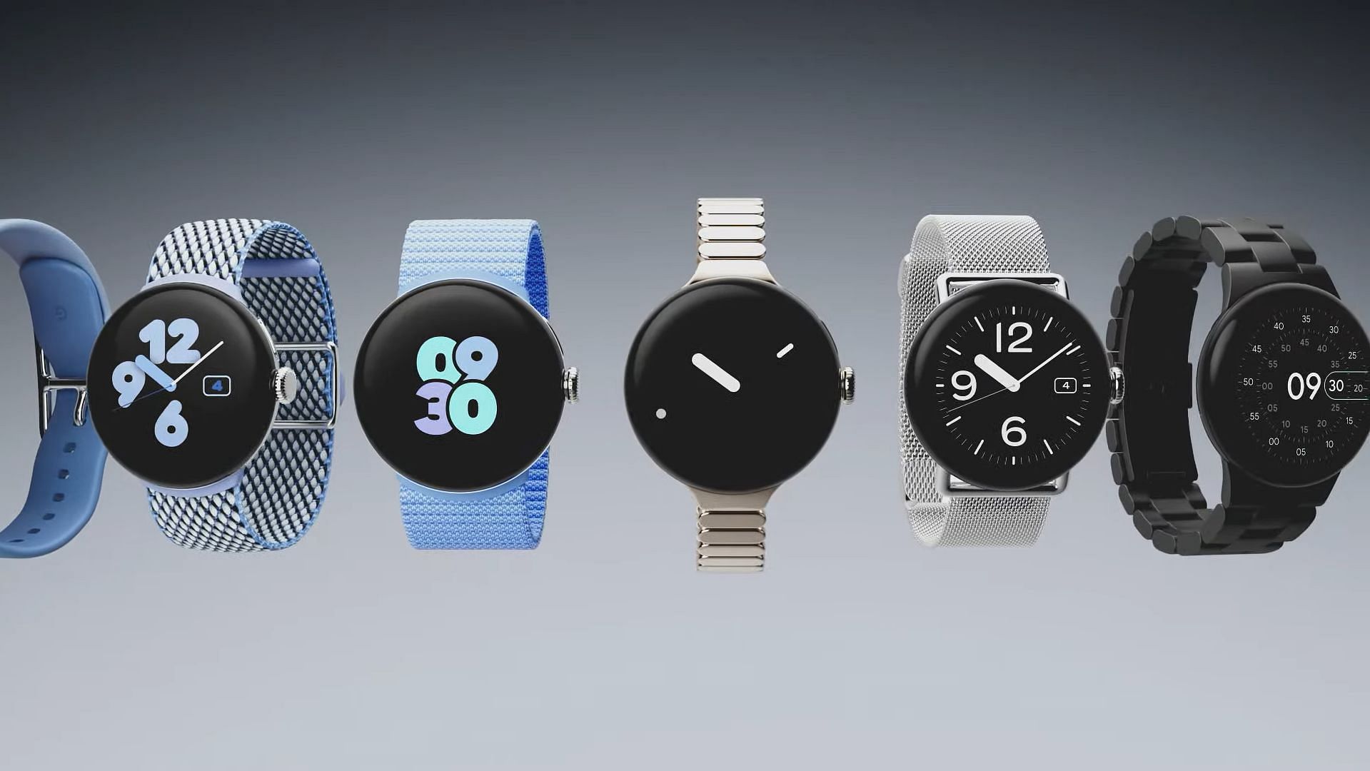 Bands available with the new Pixel Watch (Image via Google)