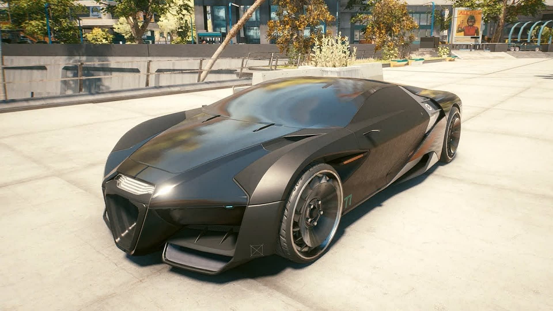 In Phantom Liberty, this is the top-speed car (Image via CD Projekt Red)