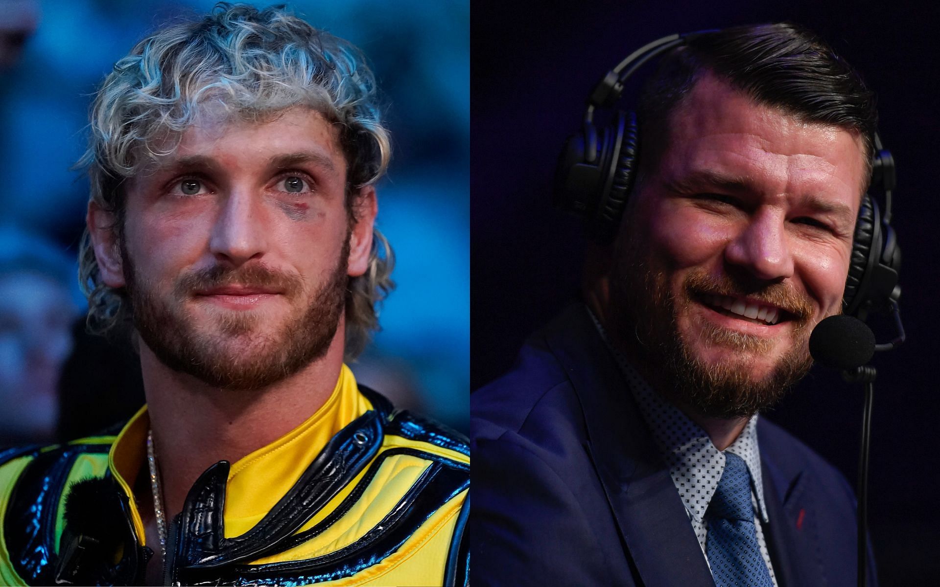 Logan Paul and Michael Bisping. [via Getty Images]
