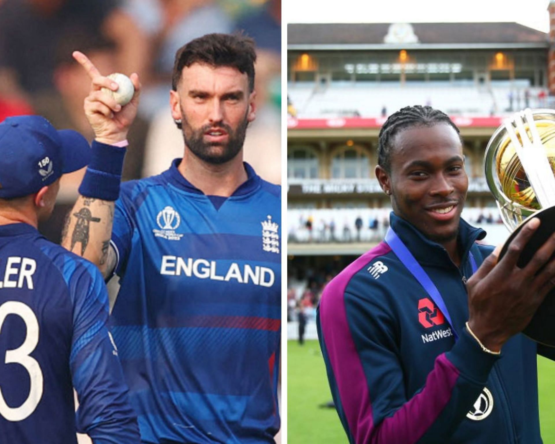 Reece Topley and Jofra Archer. (Image Credits: Twitter)