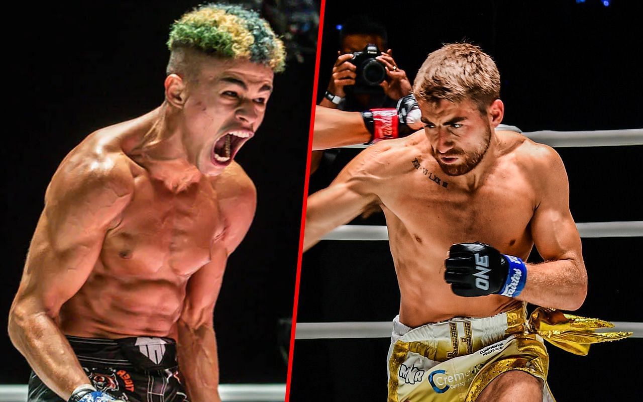 Fabricio Andrade (L) / Jonathan Haggerty (R) -- Photo by ONE Championship