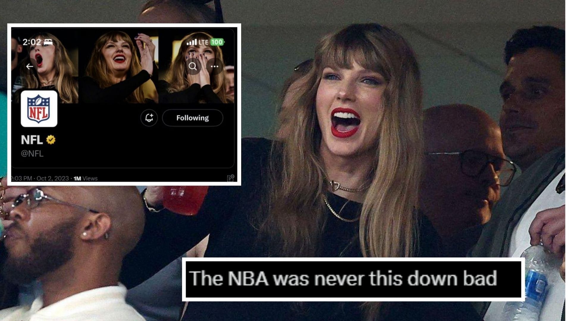 The NBA was never down this bad': Taylor Swift x NFL collaboration