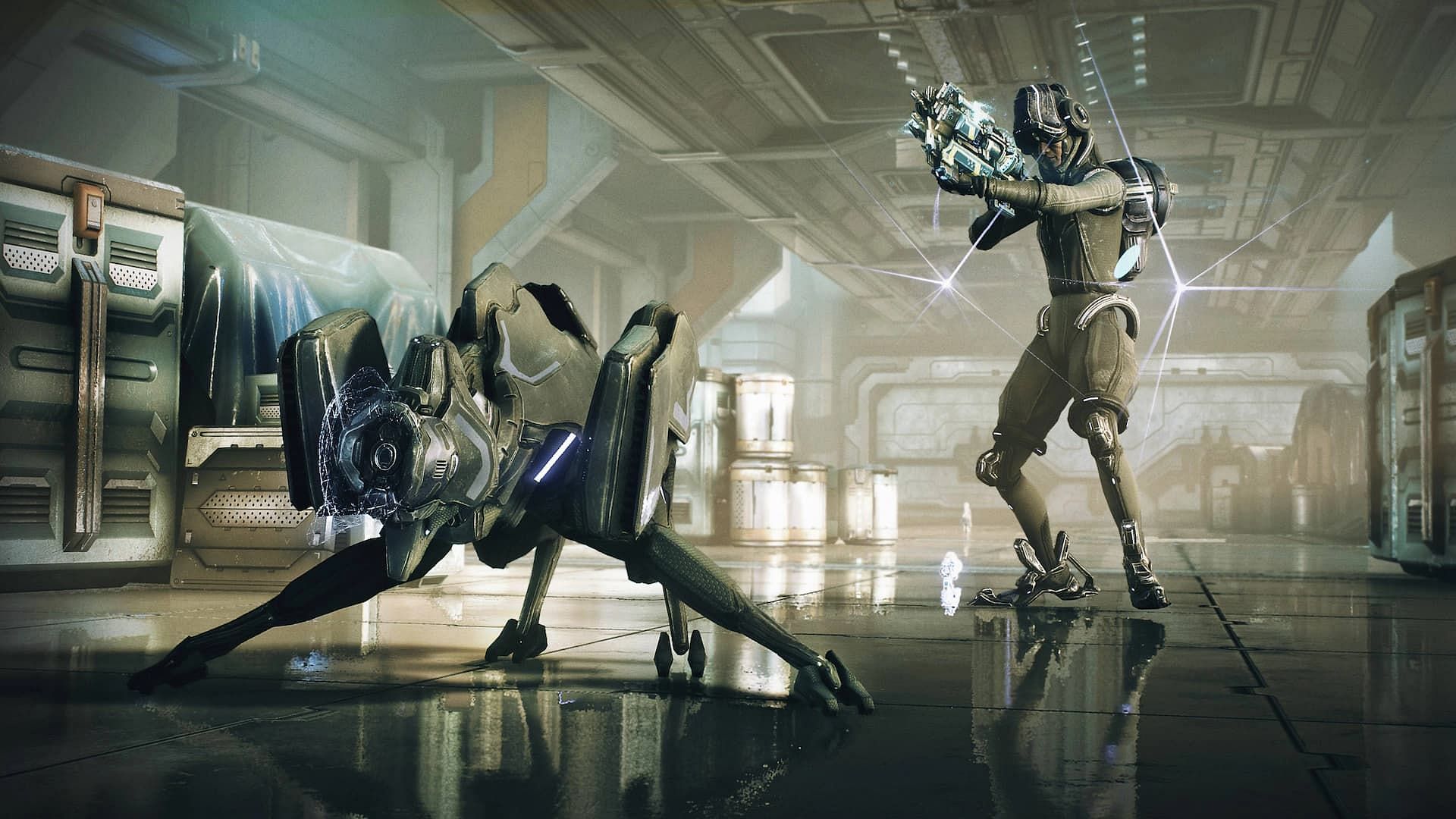 Hounds are a type of robotic companion in Warframe. (Image via Digital Extremes)