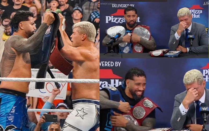 WWE fans hail Jey Uso and Cody Rhodes for entertaining press conference after Fastlane 2023