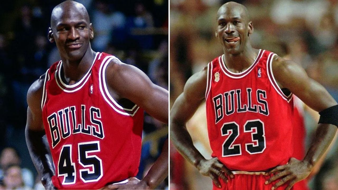 Michael Jordan switched back from 45 to 23 during the 1995 NBA playoffs