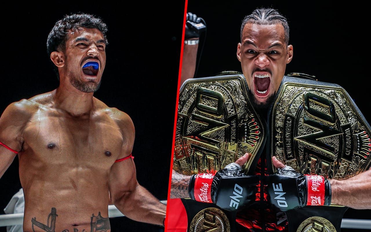 Sinsamut Klinmee and Regian Eersel (Photo credits: ONE Championship)