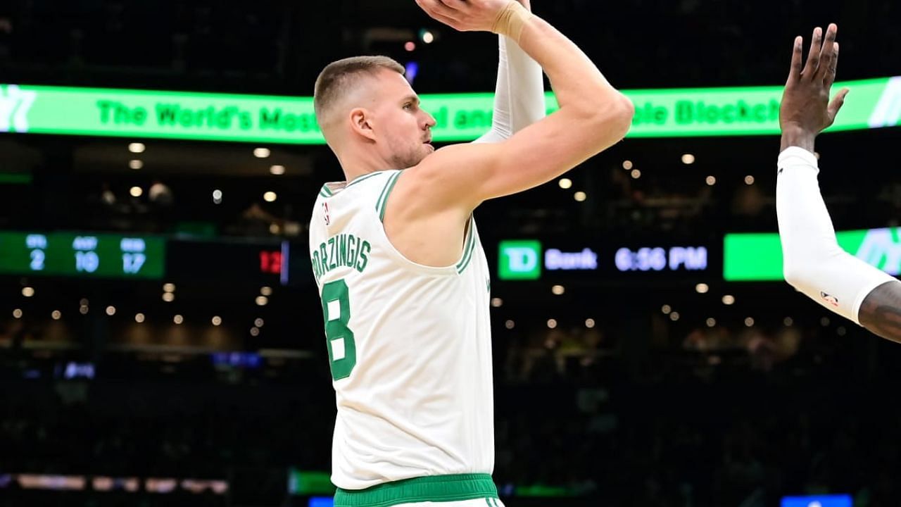 Boston Celtics center Kristaps Porzingis 