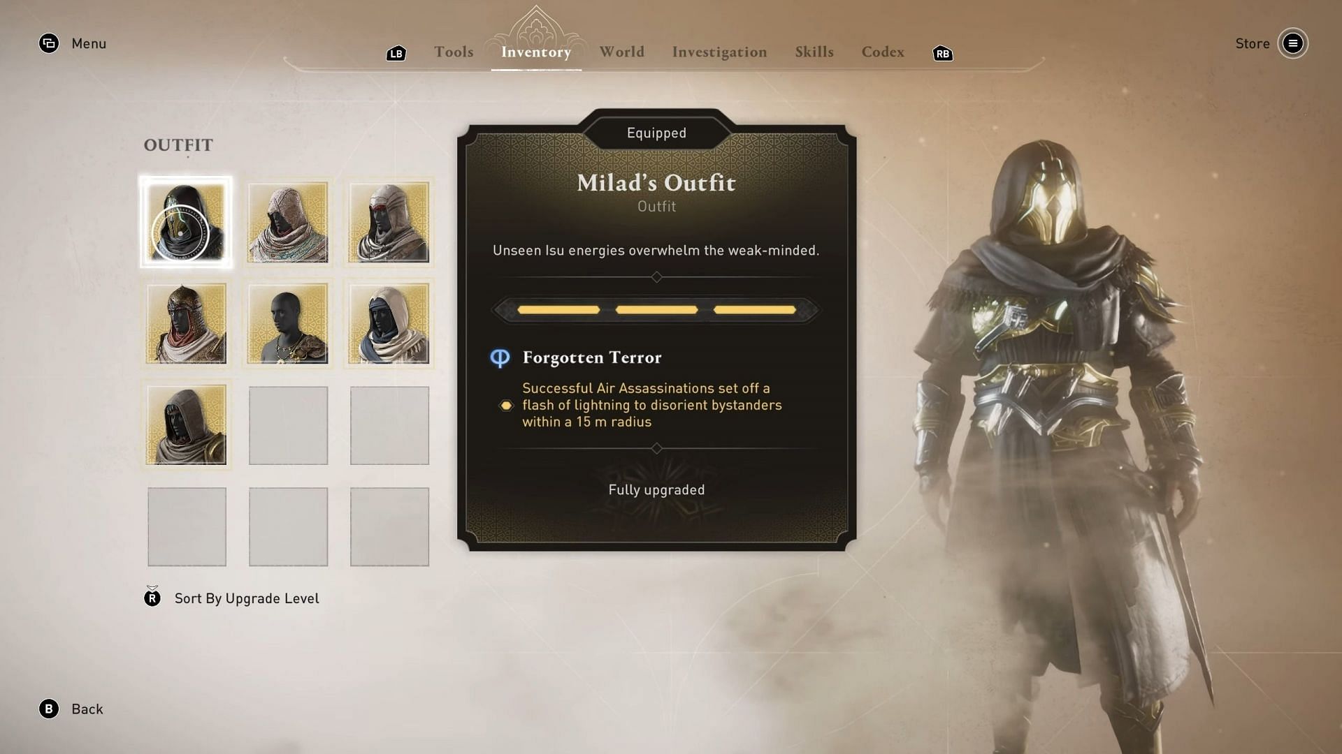 Milad&#039;s Outfit in Assassin&#039;s Creed Mirage (Image via Ubisoft)