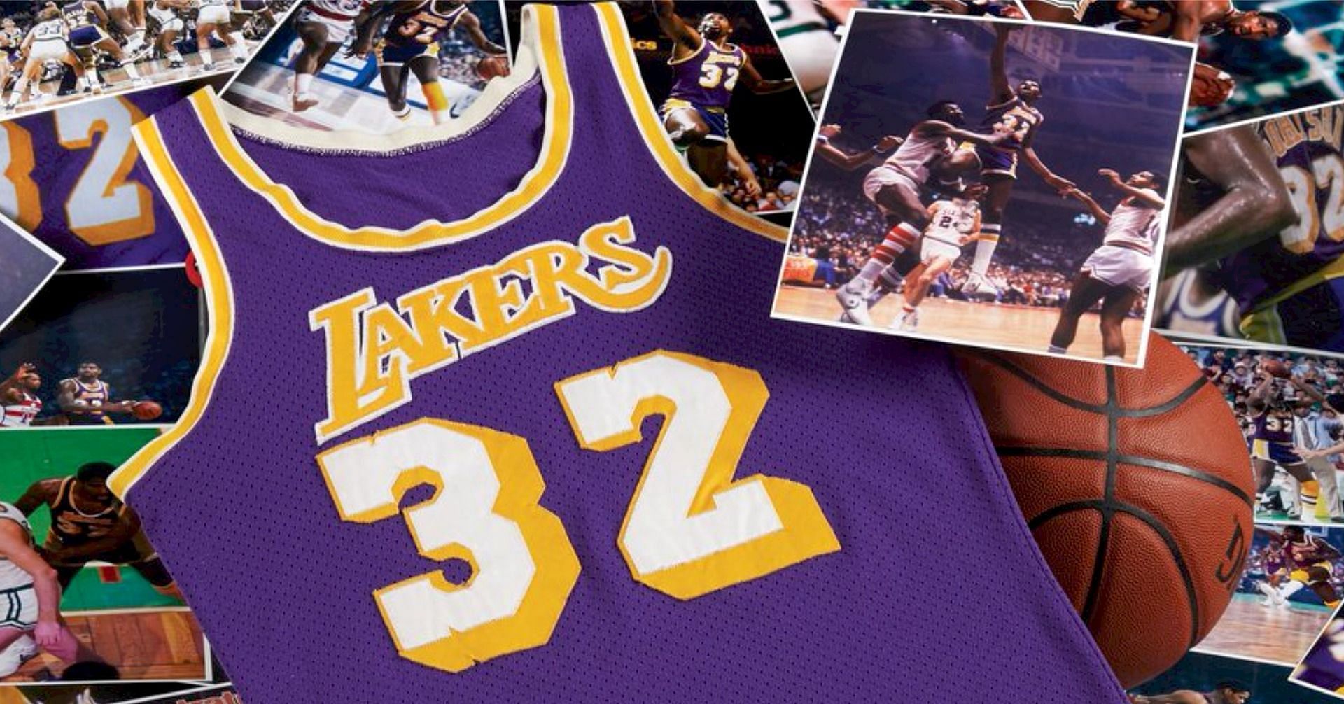 LA Lakers legend Magic Johnson&rsquo;s signed, game-worn 1980 NBA Finals jersey