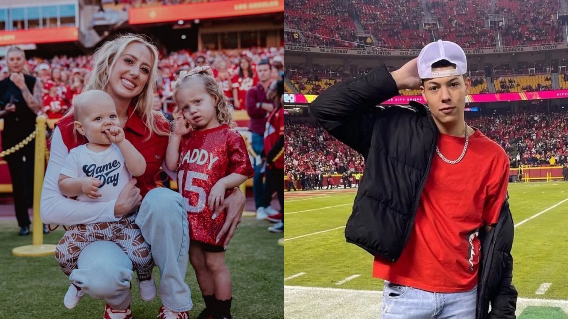 Jackson Mahomes leaves positive comment under Brittany Mahomes game day photos.