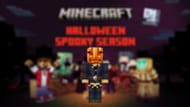 Become a possessed Scarecrow to spook everyone around (Image via 9minecrafskin.com)