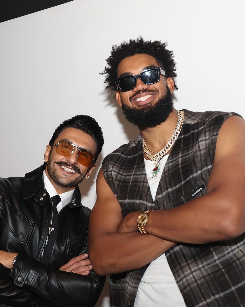 Photos] Ranveer Singh gets candid with Luka Donic, Karl Towns and others at NBA  Abu Dhabi Games 2023